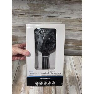 Mainstays 5 Setting Handheld Showerhead Matte Black‎ Finish 60 Inch Hose READ